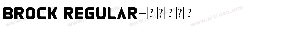 BROCK Regular字体转换